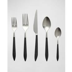 Microwave Safe Cutlery Sets Vietri Ares Argento & Black Place Cutlery Set