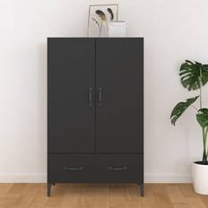 vidaXL Skab 70 x 31 x 115 cm Konstrueret Træ Sort Skænk