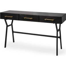 Gold Writing Desks Mercana Vince 51.2 Accents Writing Desk