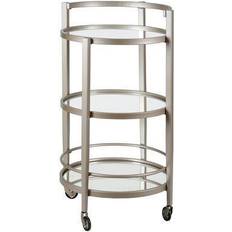 AllModern Sava Mirrored Cart Trolley Table