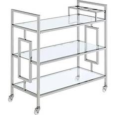 Silver Trolley Tables Picket House Furnishings Harper Bar Cart Trolley Table