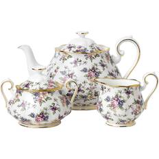 Royal Albert 100 1940 English Chintz Sugar Teapot 3pcs