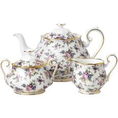 Blau Teekannen Royal Albert 100 1940 English Chintz Sugar Teapot