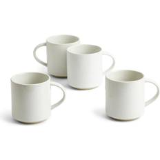 Royal Doulton Tasses Royal Doulton Urban Dining White Handled Mug Set of 4 Tasse