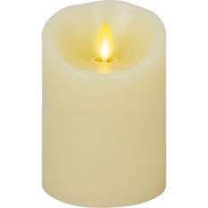 Luminara flameless candles Luminara Ivory Flameless Pillar Scallop Top Candle Holder