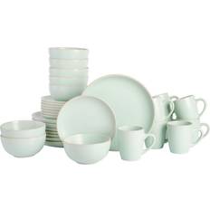 Blue Dinner Sets Gibson Home Rockaway Service for Blu Dinner Set