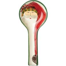 Vietri Old St. Nick Spoon Rest Porta Utensilios