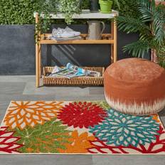 Green indoor outdoor carpet Nourison Aloha Indoor/Outdoor Blue, Orange, Green, Red