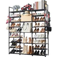 Stainless Steel Hallway Furniture & Accessories Mavivegue 9 Tiers Shoe Rack 50x62.5"