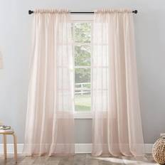 Grey - Transparent Curtains No. 918 Erica Crushed 129.54x241.3cm