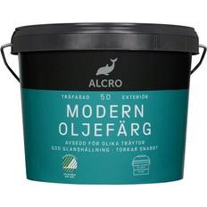 Alcro Träfasadsfärger - Utomhusfärger - Vit Målarfärg Alcro Modern Träfasadsfärg White 1L