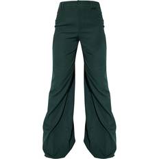 Green - Suit Trousers PrettyLittleThing Woven Double Belt Loop Suit Trousers - Dark Green