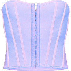 Femme Corsets PrettyLittleThing Bandage Hook & Eye Structured Corset - Lilac