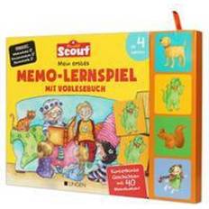 Scout spel Scout: Mein erstes Memo Lernspiel mit Vorlesebuch Kunterbunte Geschichten mit 40 Memokarten!