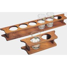 Lanterner på tilbud Roca Roca glasholder teak 4 43x9x9cm Lanterne