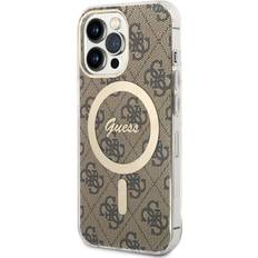 Guess Apple iPhone 13 Pro Mobilfodral Guess iPhone 13 Pro Skal 4G Pattern MagSafe Brun