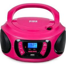 Rose Systèmes Audio Bigben Lecteur Radio CD Portable USB BT Rose