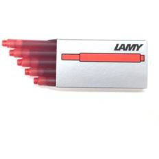 Fountain Pens Lamy T 10 Ink 825 Large Capacity Red Ink Cartridge Pack of 5