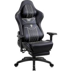 Comfortable ergonomic office chair Dowinx Gaming Chair with Footrest, Ergonomic Computer Chair with Comfortable Headrest and Lumbar Support, Game Office Chair for Adults Pu Leather