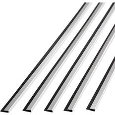 Sheet Materials Fasade 47in Large Profile J Trim in Brushed Aluminum 5 Pack Silver