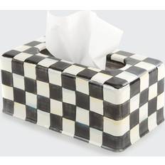 TissueBox Cover Rectangle for Home Decor BlackandWhite