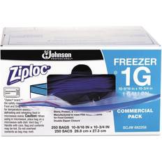 Kitchen Storage Ziploc 1 Gal. 2.7 10.56 Clear Double 250/Carton Plastic Bag & Foil