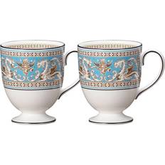 Wedgwood Florentine Turquoise Mugs, Set Of 2 Cup