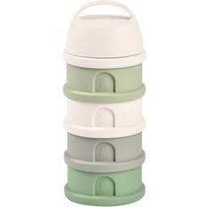 Groen Babyvoedselcontainers & melkpoederdispensers Beaba Melkpoedertoren Doseerdoos Cotton White/Sage Green