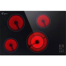 4 burner electric cooktop Empava Smooth Surface Radiant Electric Cooktop Elements Zone