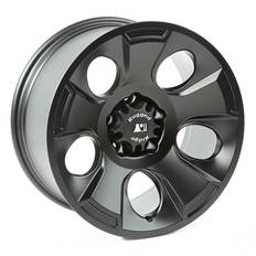 19" - 5/112 - Black Car Rims Rugged Ridge 15302.02 Drakon Wheel, 18x9, Black Satin; 07-Current