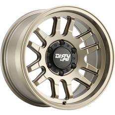 19" - 5/120 Car Rims Mayhem Dirty Life Canyon Wheel, 17x9 with 6 on 139.7 Bolt Pattern Satin Gold 9310-7983MGD12