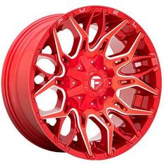 Candy red fälgar Fuel D771 Twitch Candy Red Milled 9X20