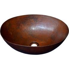 Bathroom Sinks Antique Copper Vessel Oval Sink