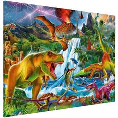 Giochi da Tavolo e Schermo Tableau magnétique Dinosaures dans une tempête préhistorique