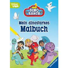 Ravensburger Dino Ranch Malbuch 24 Ausmalbilder für Kinder ab 4