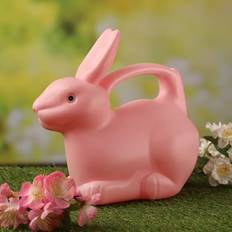 Plastikspielzeug Gießkannen Kinder Gießkanne Hase ROSI Kunststoff H: 21cm 1,5 Liter rosa