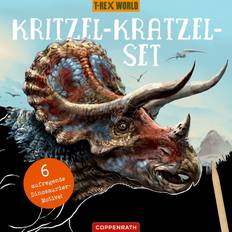 Kreativität & Bastelspaß Coppenrath SPIEGELBURG Kritzel-Kratzel-Set Triceratops T-Rex World