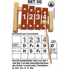 Spielzeugxylophone Corvus A600284 Rattlesnake, Akkord-Glockenspiel Set 3G, Xylophon