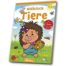 Cheap Colouring Books Malblock A5 Tiere