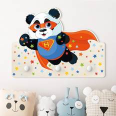 Porte-manteau Enfant Super Panda Con Lettres