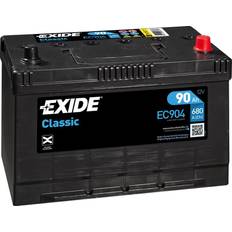 Batteri 90 ah batterier och laddbart Exide Classic EC904 90 Ah