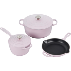 Gietijzer Pannensets Le Creuset Shallot 5 Pc Signature Set