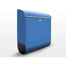 Blue Letterboxes Briefkasten Unifarben Colour Royal Blue