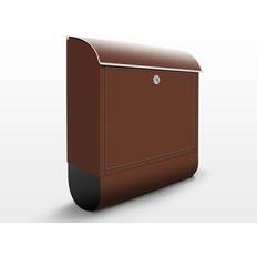 Brown Letterboxes & Posts Briefkasten Unifarben Colour Chocolate