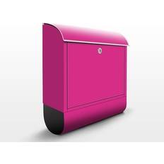 Pink Letterboxes Briefkasten Unifarben Colour Pink