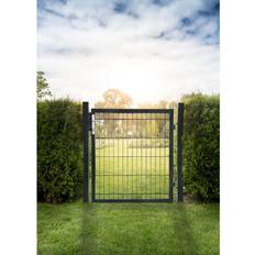 Carcasas Home Deluxe Puerta Doble Varilla Portarius 106 x 6 x 120 cm Antracita