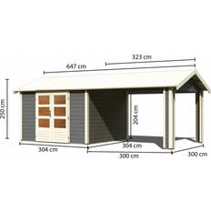 Karibu Tuinhuis Theres 7 met 1 Aanbouw
