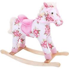 Legno Cavallini a dondolo Bigjigs Floral Rocking Horse