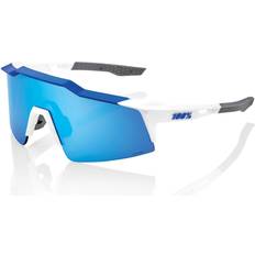 100% Speedcraft SL Cykelbriller - Matte White/Metallic Blue