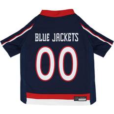 Pets First NHL Columbus Blue Jackets Jersey for Dogs & Small. Your Be A Real NHL Fan!